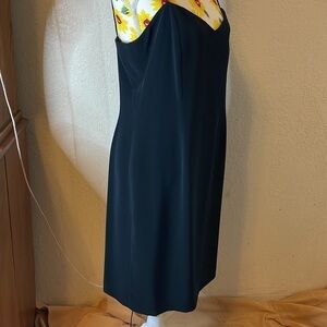 Jones New York ~ Strappy Black Crepe Party Dress